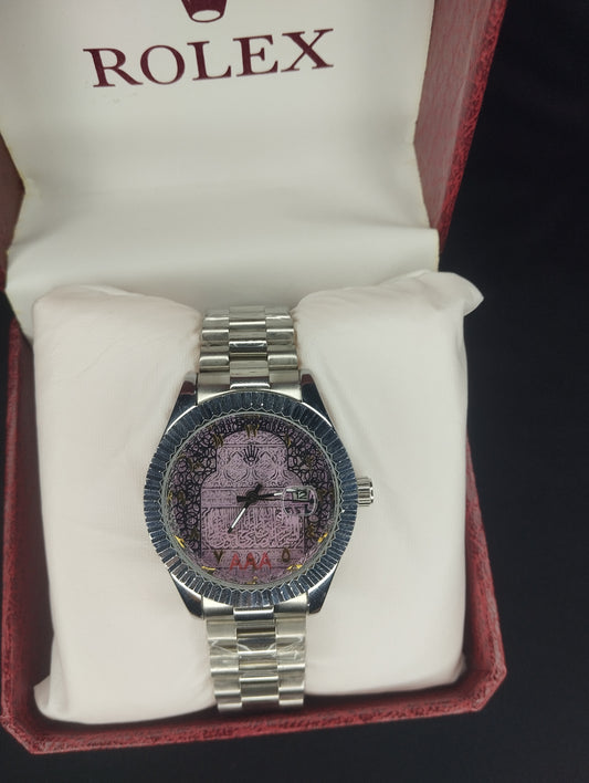 Rolex Silver Arabic dial
