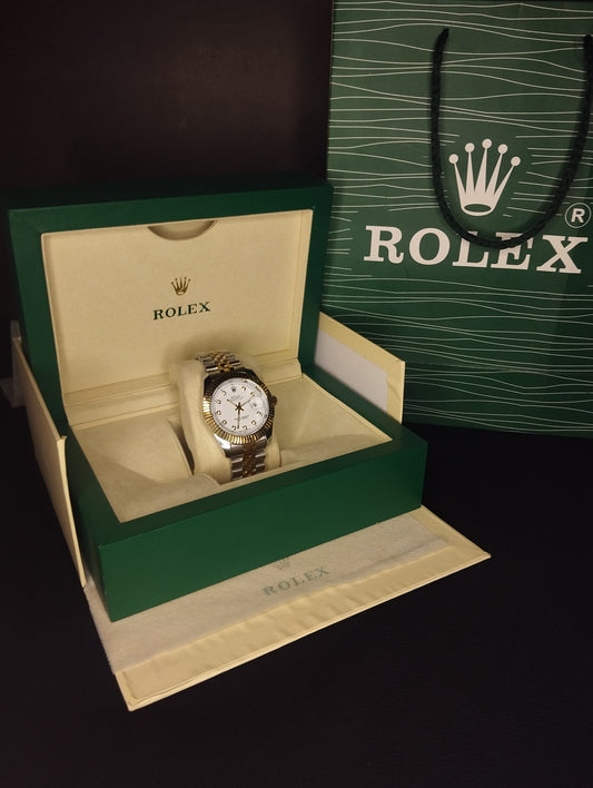 ROLEX TWO TONE WHITE DIAL
