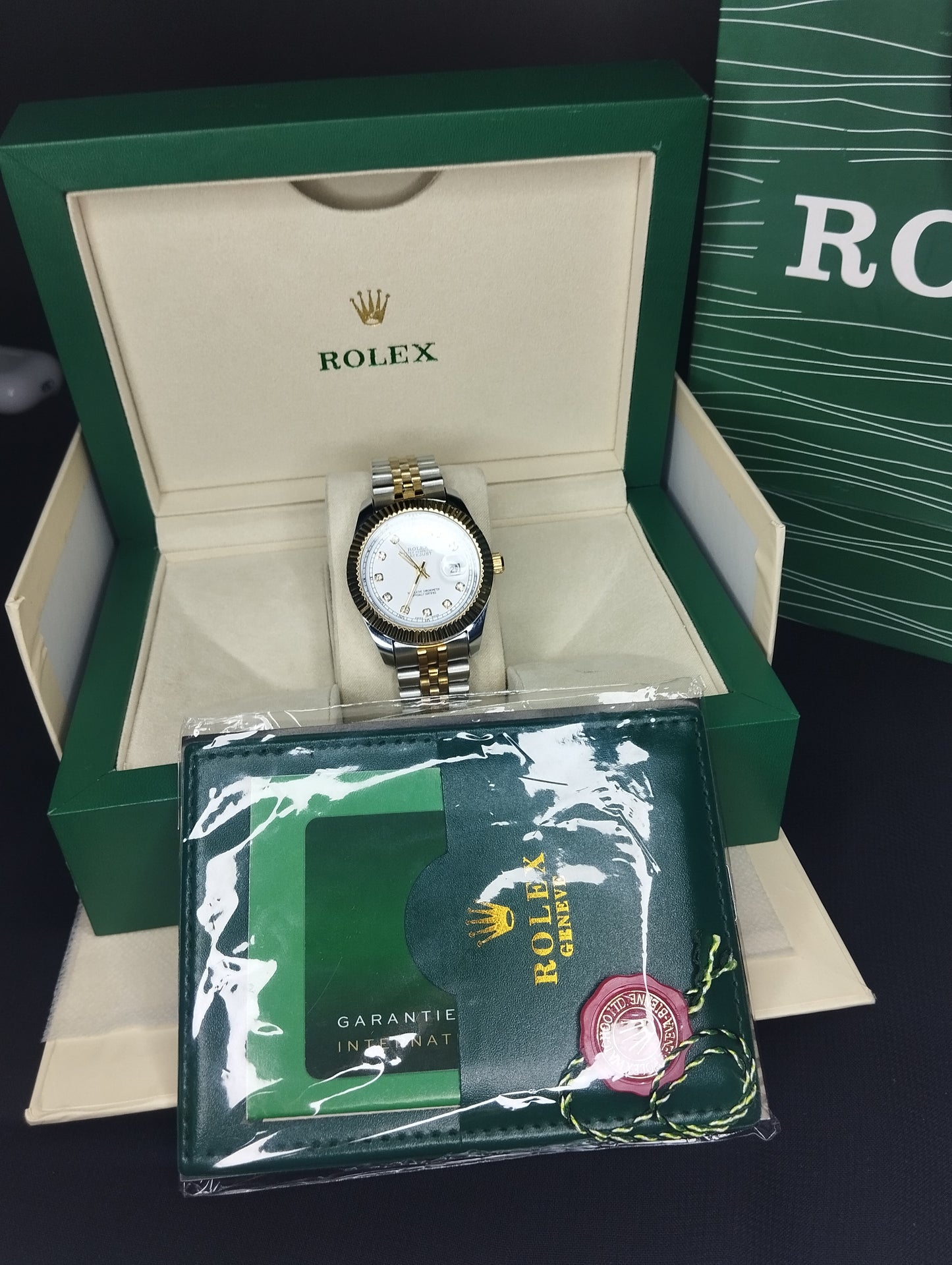 ROLEX TWO TONE WHITE DIAL