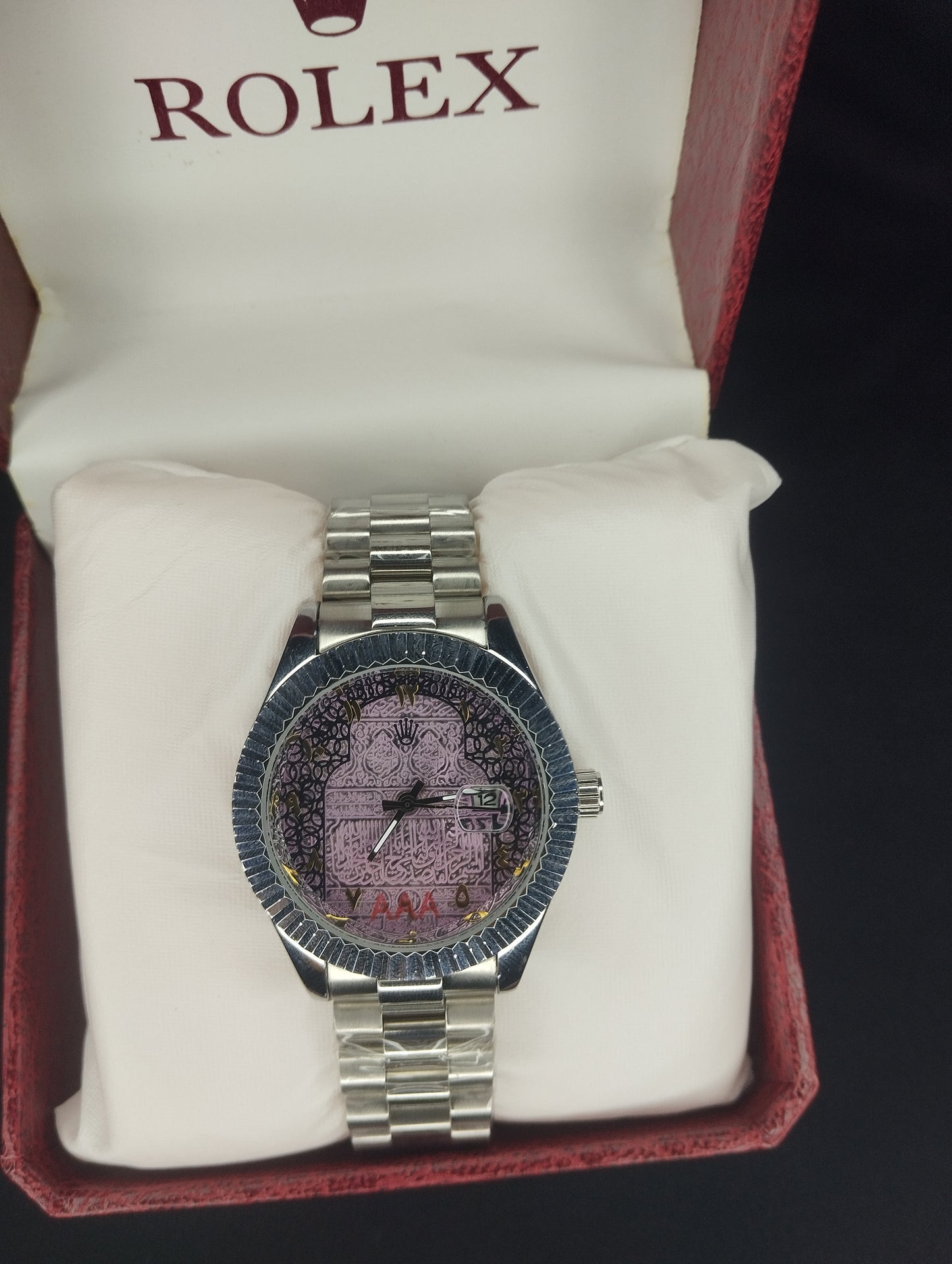 Rolex Silver Arabic dial