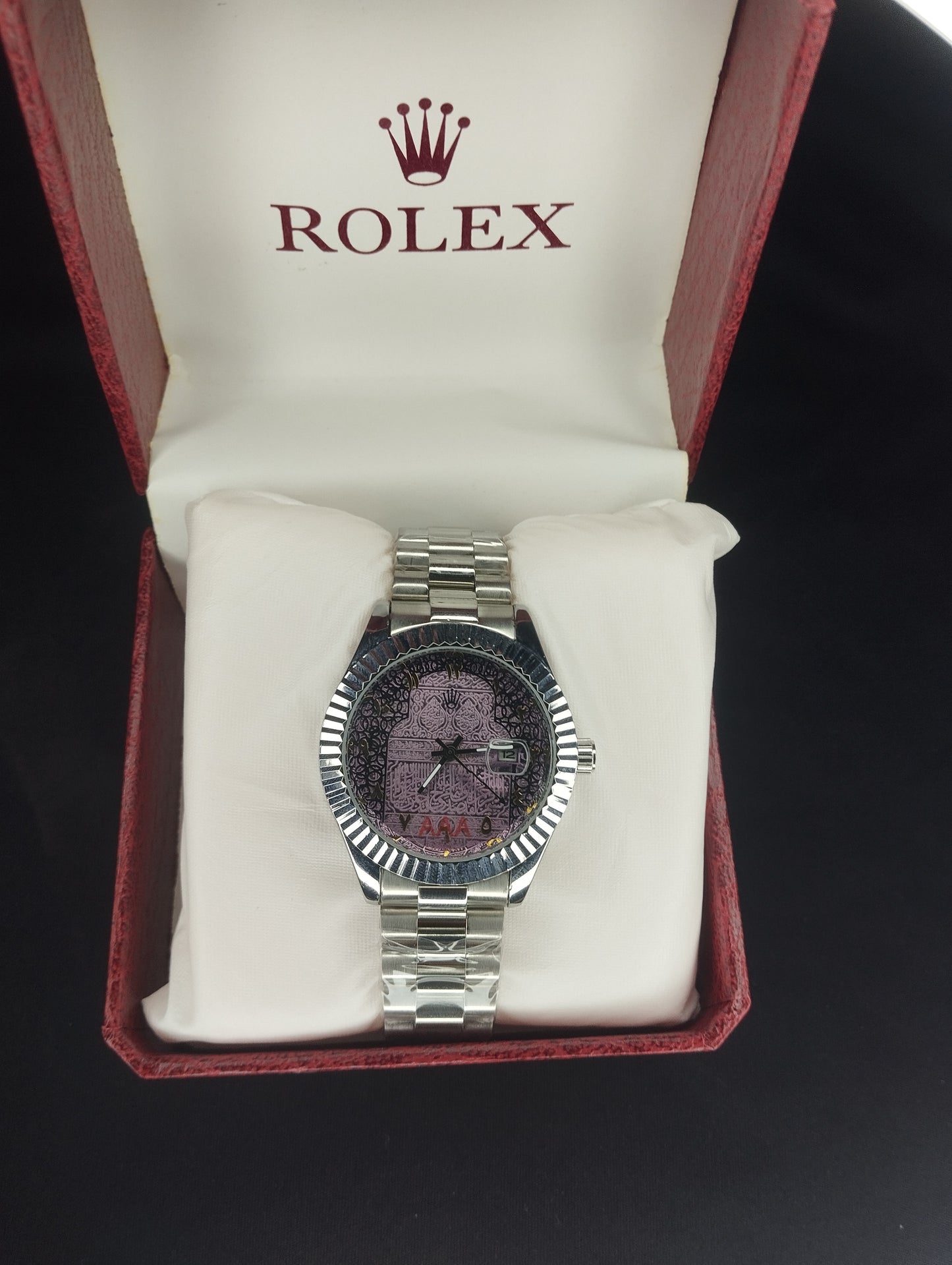 Rolex Silver Arabic dial